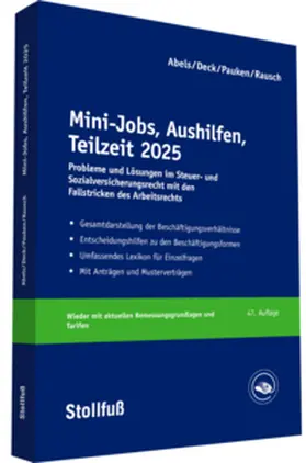 Abels / Pauken / Deck |  Mini-Jobs, Aushilfen, Teilzeit 2025 | Buch |  Sack Fachmedien