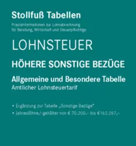  Tabelle, Lohnsteuer 2024 Höhere Sonstige Bezüge Sonderausgabe Dezember | Buch |  Sack Fachmedien