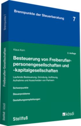 Korn |  Korn, K: Besteuerung von Freiberuflerpersonengesellschaften | Buch |  Sack Fachmedien