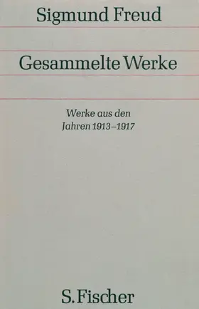 Freud |  Werke aus den Jahren 1913-1917 | Buch |  Sack Fachmedien