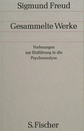 Freud |  Vorlesungen zur Einführung in die Psychoanalyse | Buch |  Sack Fachmedien