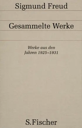 Freud |  Werke aus den Jahren 1925-1931 | Buch |  Sack Fachmedien