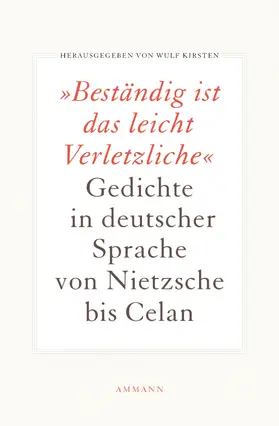 Kirsten |  Beständig ist das leicht Verletzliche | Buch |  Sack Fachmedien