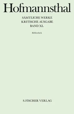 Hofmannsthal / Ritter |  Bibliothek | Buch |  Sack Fachmedien