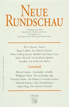 Balmes / Bong / Mayer |  Neue Rundschau 2003/4 | Buch |  Sack Fachmedien