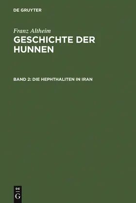  Die Hephthaliten in Iran | Buch |  Sack Fachmedien