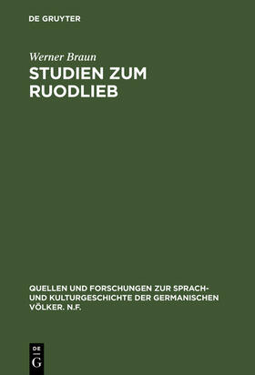 Braun |  Studien zum Ruodlieb | Buch |  Sack Fachmedien