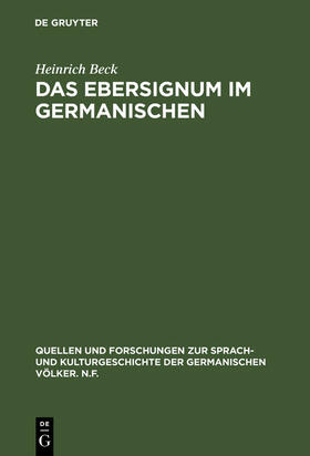 Beck |  Das Ebersignum im Germanischen | Buch |  Sack Fachmedien