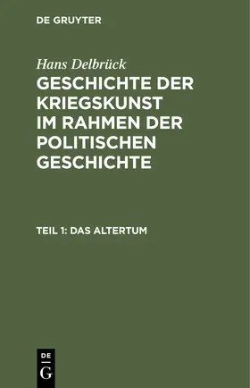 Das Altertum | Buch | 978-3-11-000483-0 | sack.de