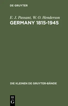 Passant / Henderson |  Germany 1815-1945 | Buch |  Sack Fachmedien