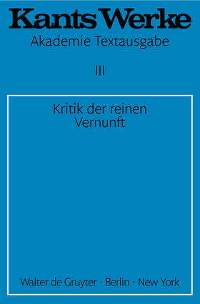 Kant |  Kritik der reinen Vernunft | Buch |  Sack Fachmedien