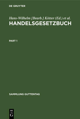 Heymann / Kötter |  Handelsgesetzbuch | Buch |  Sack Fachmedien