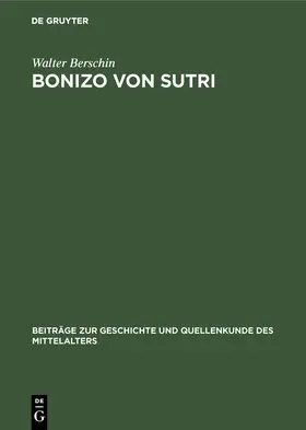 Berschin |  Bonizo von Sutri | Buch |  Sack Fachmedien