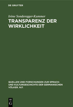 Sonderegger-Kummer |  Transparenz der Wirklichkeit | Buch |  Sack Fachmedien