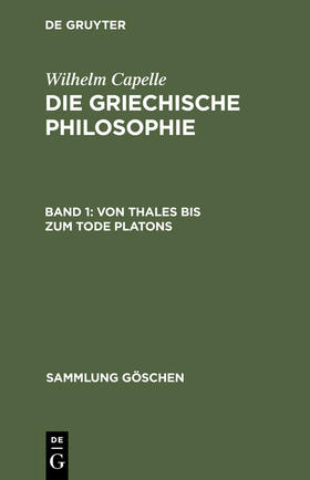 Müller |  Von Thales bis zum Tode Platons | Buch |  Sack Fachmedien