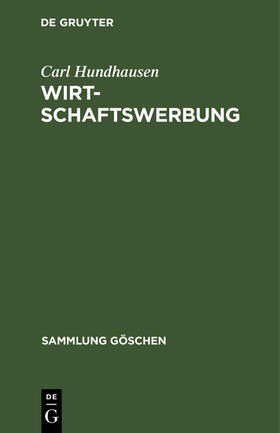 Hundhausen |  Wirtschaftswerbung | Buch |  Sack Fachmedien