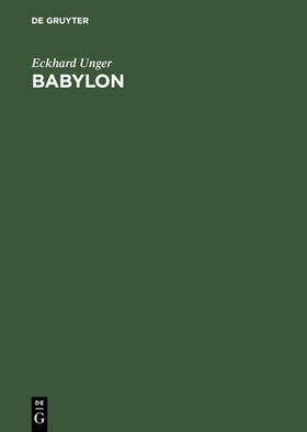 Unger |  Babylon | Buch |  Sack Fachmedien