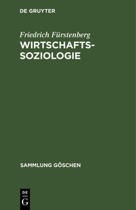 Fürstenberg |  Wirtschaftssoziologie | Buch |  Sack Fachmedien