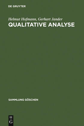 Jander / Hofmann |  Qualitative Analyse | Buch |  Sack Fachmedien