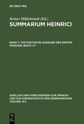 Hildebrandt |  Textkritische Ausgabe der ersten Fassung, Buch I¿X | Buch |  Sack Fachmedien