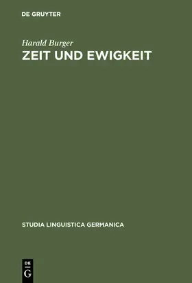 Burger |  Zeit und Ewigkeit | Buch |  Sack Fachmedien