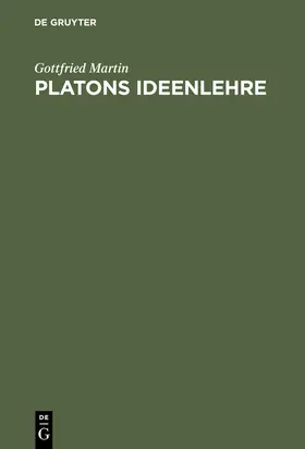 Martin |  Platons Ideenlehre | Buch |  Sack Fachmedien