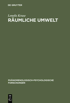 Kruse |  Räumliche Umwelt | Buch |  Sack Fachmedien