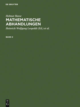 Hasse / Leopoldt / Roquette |  Helmut Hasse: Mathematische Abhandlungen. 2 | Buch |  Sack Fachmedien