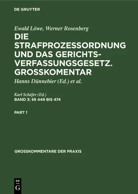 Schäfer | §§ 449 bis 474 | Buch | 978-3-11-004764-6 | sack.de