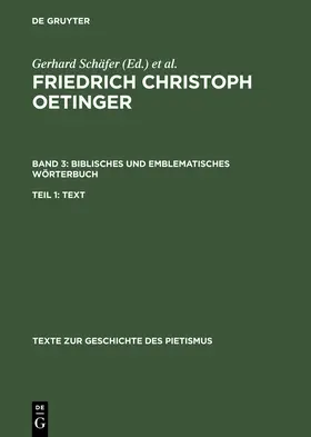 Schmidt / Schäfer | Biblisches und emblematisches Wörterbuch | Buch | 978-3-11-004903-9 | sack.de