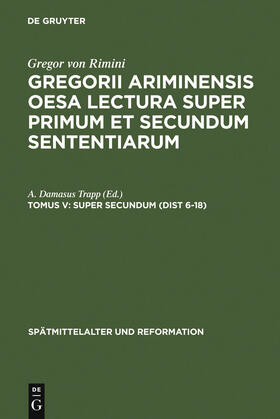 Trapp |  Super Secundum (Dist 6-18) | Buch |  Sack Fachmedien