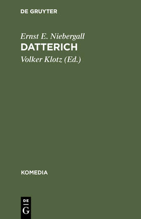 Niebergall / Klotz |  Datterich | Buch |  Sack Fachmedien