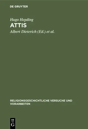 Hepding / Wünsch / Dieterich |  Attis | Buch |  Sack Fachmedien