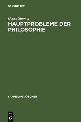 Simmel |  Hauptprobleme der Philosophie | Buch |  Sack Fachmedien