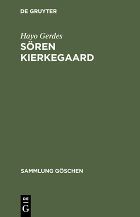 Gerdes |  Sören Kierkegaard | Buch |  Sack Fachmedien