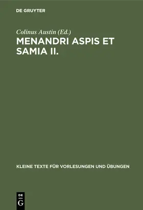 Austin |  Menandri Aspis et Samia II. | Buch |  Sack Fachmedien