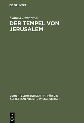 Rupprecht |  Der Tempel von Jerusalem | Buch |  Sack Fachmedien