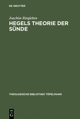 Ringleben |  Hegels Theorie der Sünde | Buch |  Sack Fachmedien