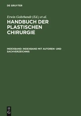  Indexband mit Autoren- und Sachverzeichnis | Buch |  Sack Fachmedien