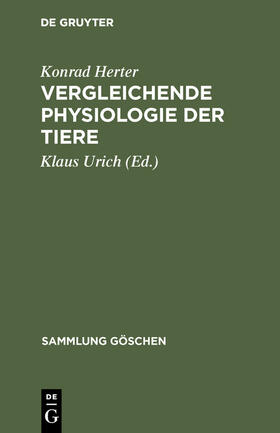 Herter / Urich |  Vergleichende Physiologie der Tiere | Buch |  Sack Fachmedien