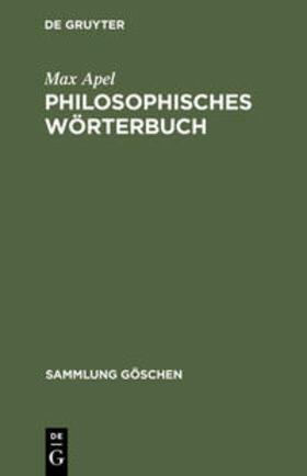 Apel / Ludz |  Philosophisches Wörterbuch | Buch |  Sack Fachmedien