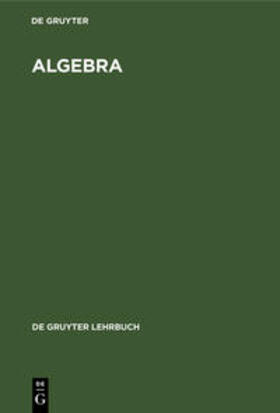 Degruyter |  Algebra | Buch |  Sack Fachmedien
