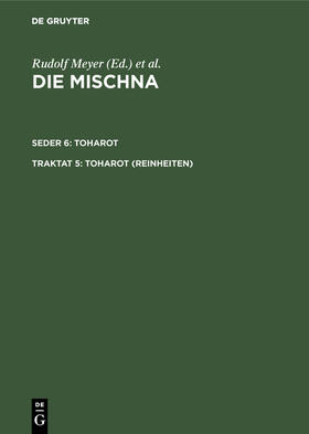 Bunte |  Toharot (Reinheiten) | Buch |  Sack Fachmedien