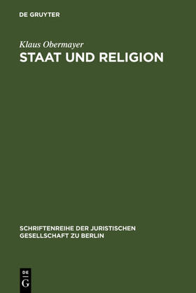 Obermayer |  Staat und Religion | Buch |  Sack Fachmedien