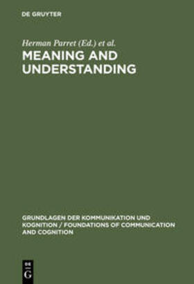 Bouveresse / Parret |  Meaning and Understanding | Buch |  Sack Fachmedien