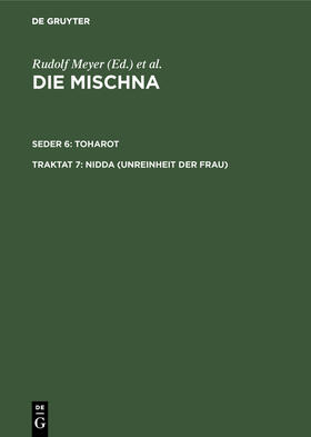 Barslai |  Nidda (Unreinheit der Frau) | Buch |  Sack Fachmedien