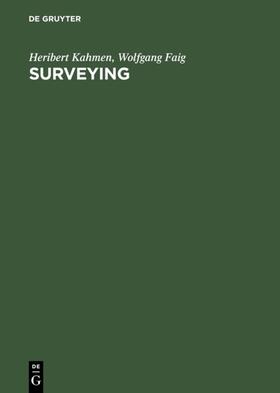 Faig / Kahmen |  Surveying | Buch |  Sack Fachmedien