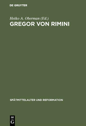 Oberman |  Gregor von Rimini | Buch |  Sack Fachmedien