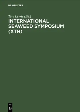 Levrig |  International Seaweed Symposium (Xth) | Buch |  Sack Fachmedien