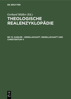 Müller |  Gabler - Gesellschaft /Gesellschaft und Christentum V | Buch |  Sack Fachmedien